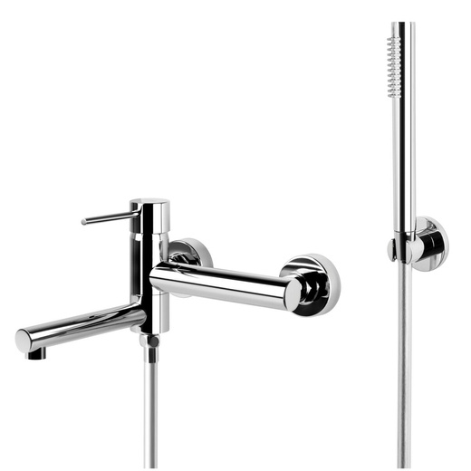 Corsan LUGO CMB7541CH wall-mounted bathtub faucet with a shower set