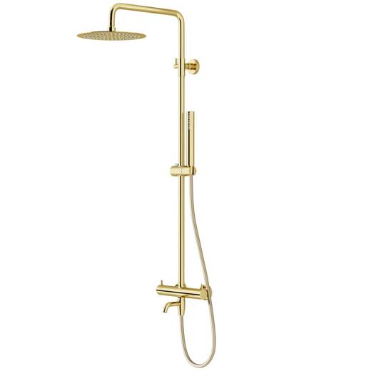Shower Set Corsan LUGO Shower Column 25cm Spout Swivel Spout Gold