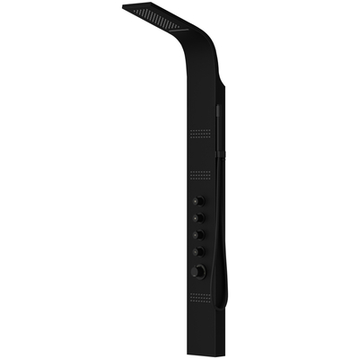 Corsan CASCADE Duschpaneel Mischbatterie Schwarz