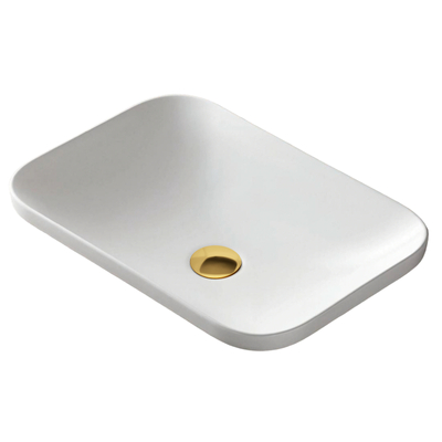 Corsan round countertop washbasin 600x370x145 mm