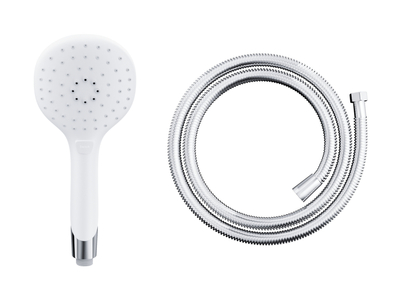 Corsan CMP002WH chrome hand shower with CMW150 shower hose
