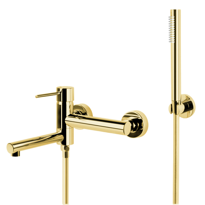 Corsan LUGO CMZ7541GL wall-mounted bathtub faucet with a shower set