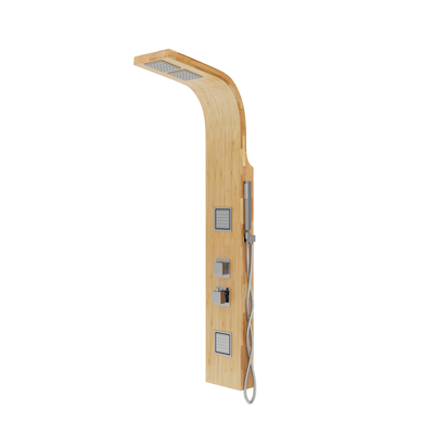 Corsan BAO Duschpaneel Thermostat Bambusholz