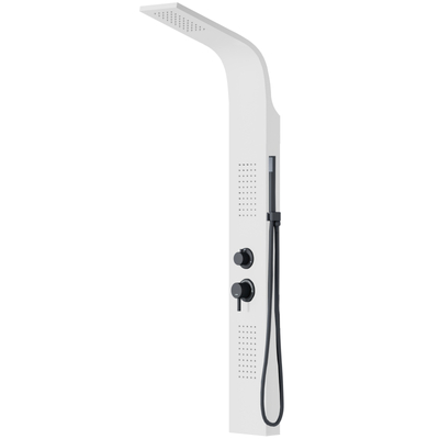 Shower panel Corsan Alto A017 white with black finish