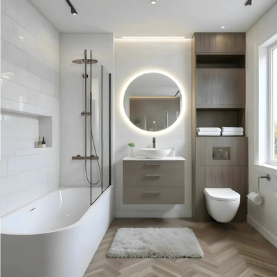 Corsan INTERO freistehende Eckbadewanne 160 x 74 Rechtsmontage Klick-Klack-Stöpsel Weiß