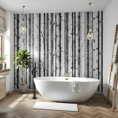 Corsan OLVENA freistehende Badewanne 160 x 76 cm Klick-Klack-Stöpsel Schwarz