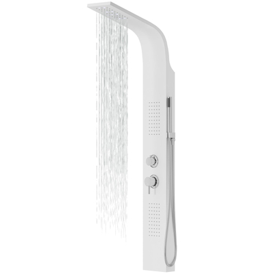 Corsan ALTO Duschpaneel Mischbatterie WhiteLED Regendusche
