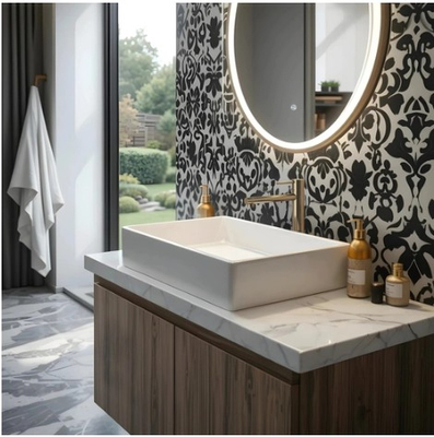 Corsan round countertop washbasin 600x340x110 mm