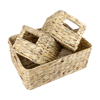 Set of water hyacinth baskets TALIA 414 SET