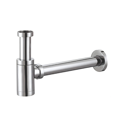 Flexible pleated siphon for the Corsan MU02 washbasin