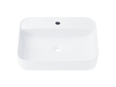 Corsan round countertop washbasin 485x435x155 mm