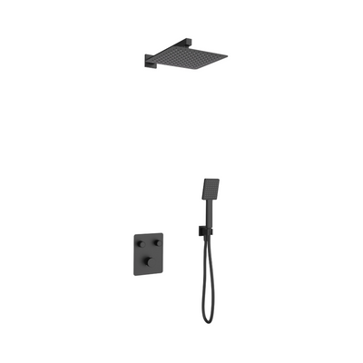 Corsan ANGO chrome shower set with a 25 cm rain shower, concealed tap and shower