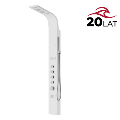 Corsan CASCADE shower panel Thermostat White