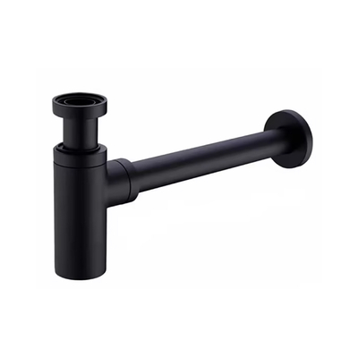 Flexible pleated siphon for the Corsan MU02 washbasin