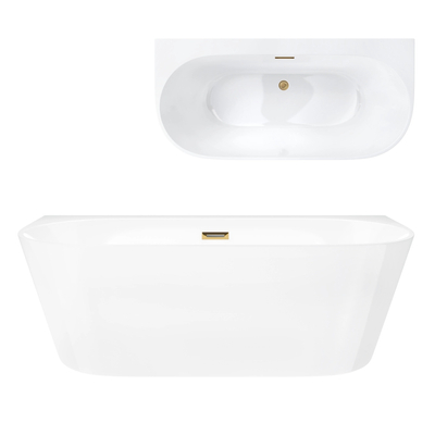 Corsan MONO wall-mounted freestanding bathtub 160 x 74 cm OEM